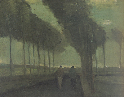 Country Lane with Two Figures (nn04)